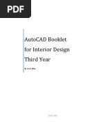 AutoCAD For Interior Design