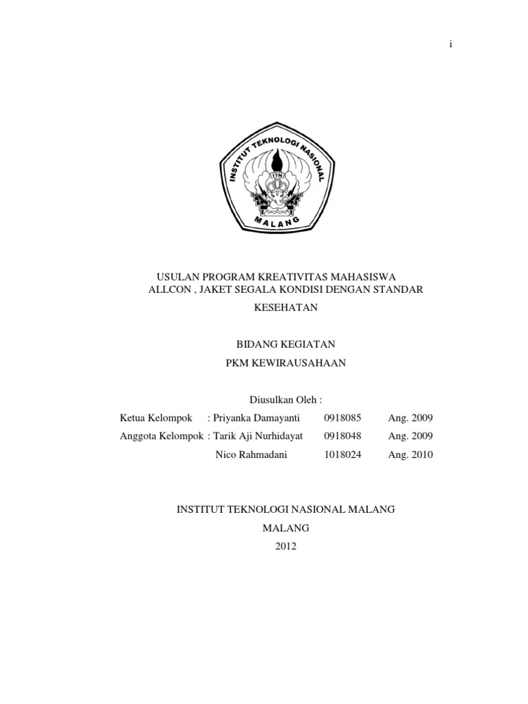 Proposal PKM K | PDF