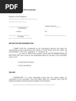 Download Sample of Motion for Reconsideration by Vinci Poncardas SN147771081 doc pdf