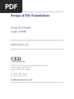 Design of Pile Foundations