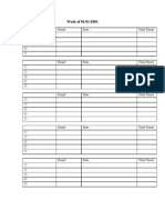 Scoring Sheet Outline