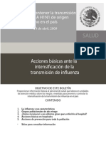 Acciones Basicas Influenza Secretaria de Salud 2