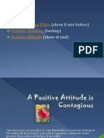 A positive attitude am lead