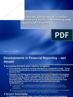 Corporate Governance in India - Trends in Financial Reporting and Auditing Practices