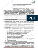 Edital Contratacao de Instrutores RECICLA PE 16052013