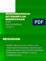 Bab 6 Mengembangkan Keterampilan Bernegosiasi