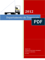 Memorias Depatamento de Transporte 2012