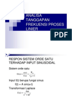 Analisis Tanggapan Frekuensi Proses