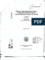 Effect of 1 Dimension Stress on Pzt