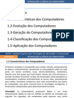 Introdução às características e gerações dos computadores