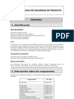 MSDS Del Cemento