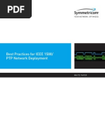 Best Practices For IEEE 1588/ PTP Network Deployment