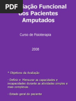 Avaliação dos Pacientes Amputados
