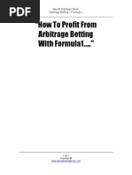 Roulette Arbitrage Betting