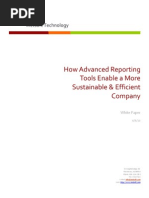 How Advanced Reporting Tools Enable a More Sustainable & Efficient Company