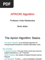 APRIORI Algorithm: Professor Anita Wasilewska Book Slides