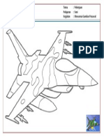 Lembar Tugas A - Mewarnai Pesawat