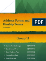 Address Forms and Kinship Terms
