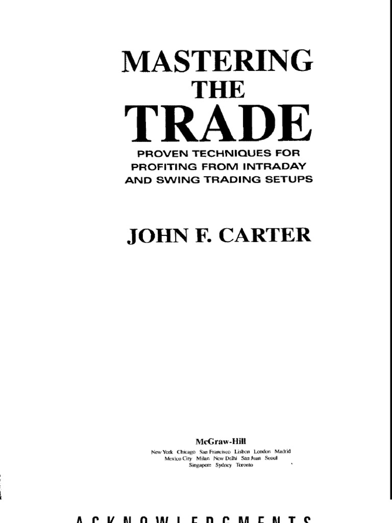 Mastering the Trade by John F Carter