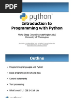 Introduction to
Programming with Python