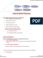 Lateral Earth Pressure