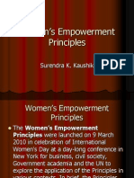 Women's Empowerment Principles: Surendra K. Kaushik