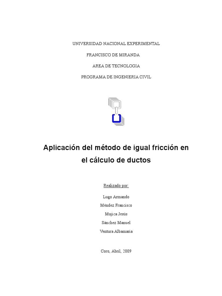 Diseño De Ductos Para Distribucion De Aire Pdf Presión Naturaleza