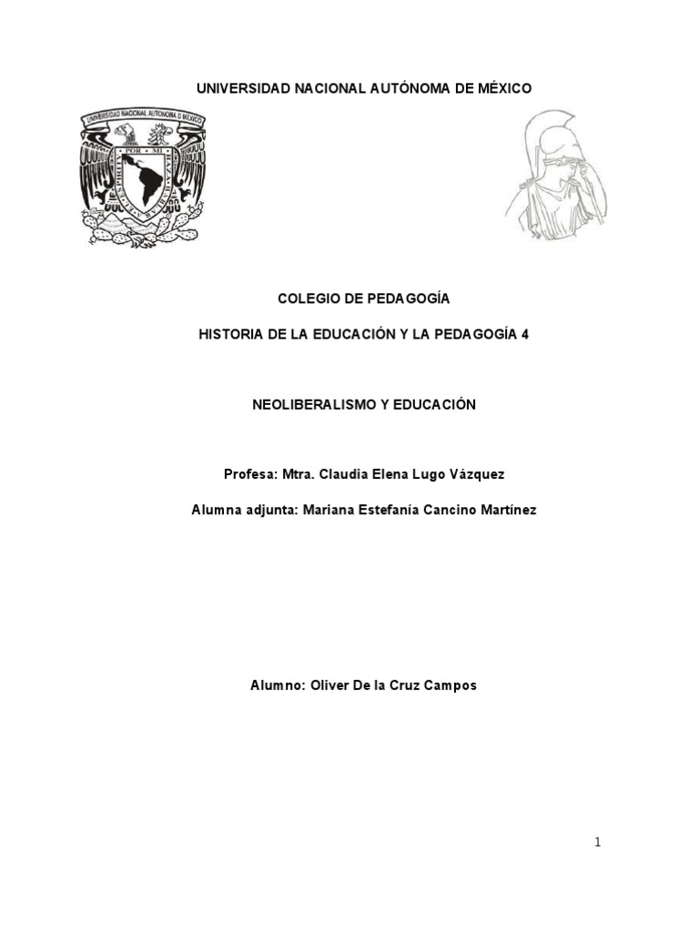 Neoliberalismo y Educación en México | PDF | Neoliberalismo | México