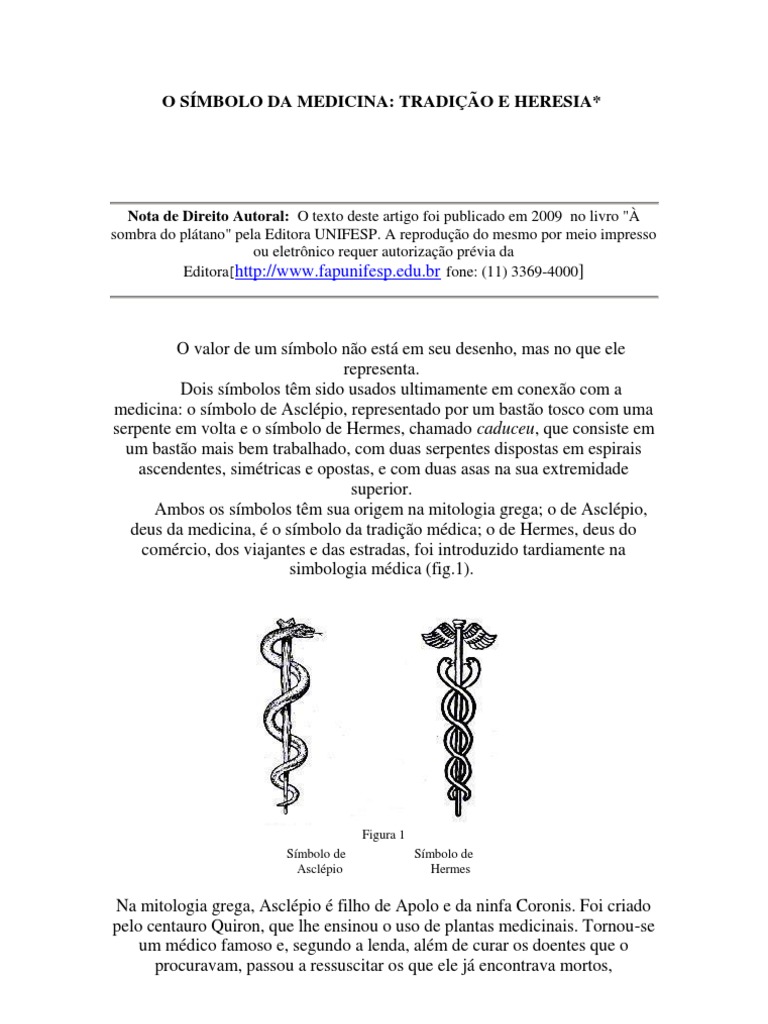 O Símbolo Da Medicina | PDF | Religião e crença, image size:768x1024