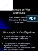 Hemorragia de Vías Digestivas