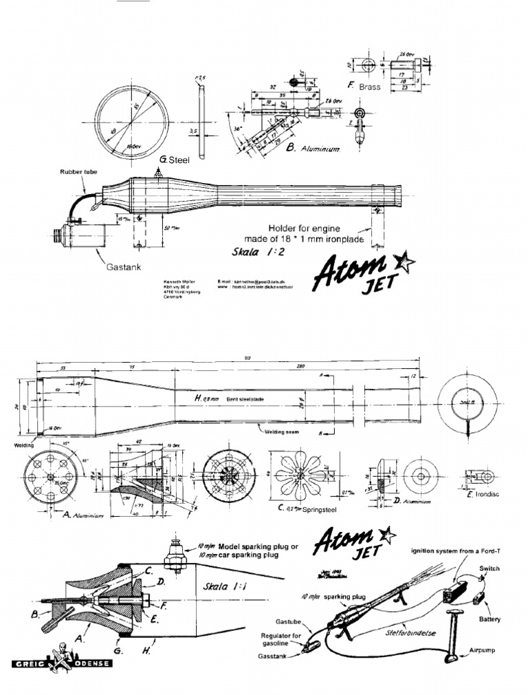 Atom Jet Pulse Jet Engine plans