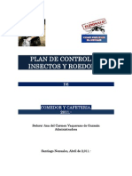 Plan de Control de Insectos y Roedores.