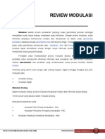 Review Modulasi: Modulasi Adalah Proses Perubahan (Varying) Suatu Gelombang Periodik Sehingga