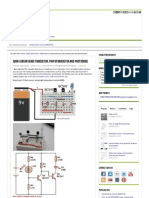 Dark Sensor Using Transistor, Phototransistor and Photodiode