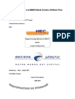 Rapport de stage à la BMCE Bank