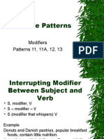 Sentence Patterns 11-13