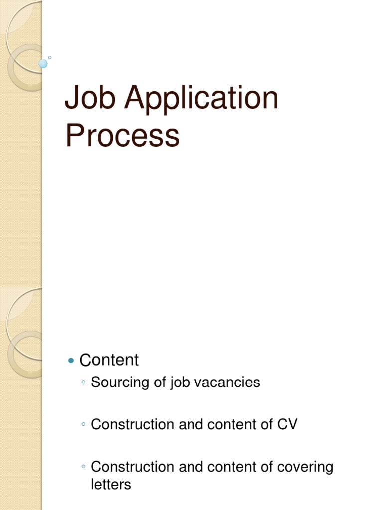 Job Application Guide: CV & Cover Letter | PDF | Résumé | Communication