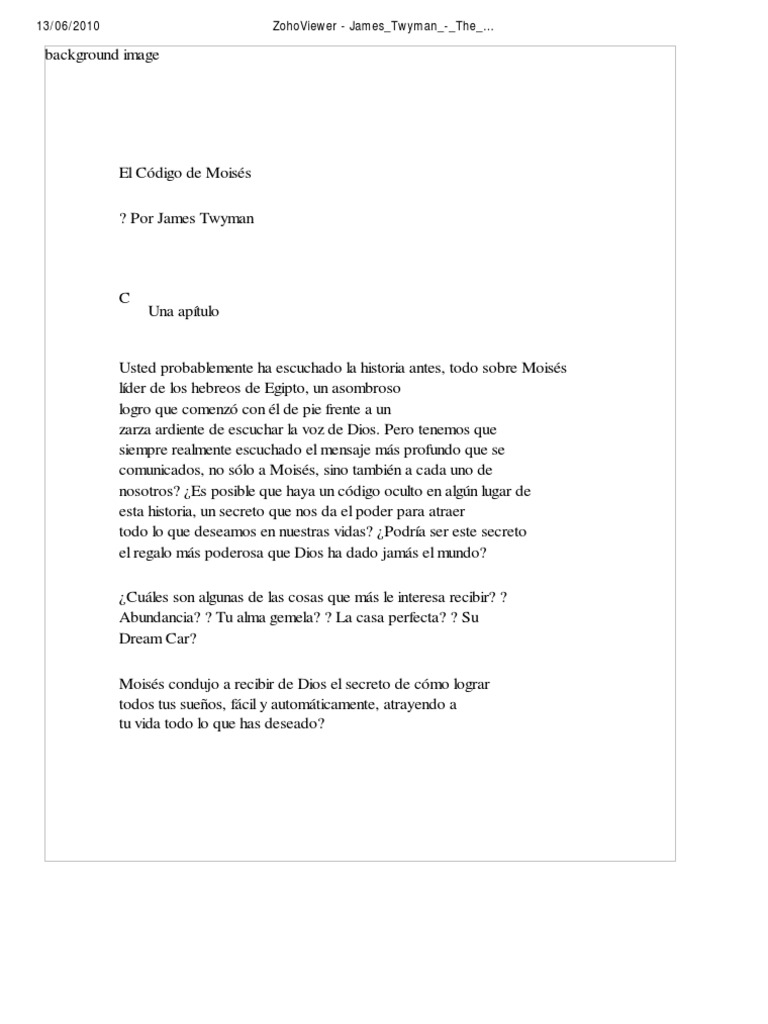 The Moses Code | PDF