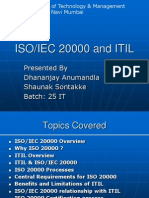 ISO/IEC 20000 and ITIL