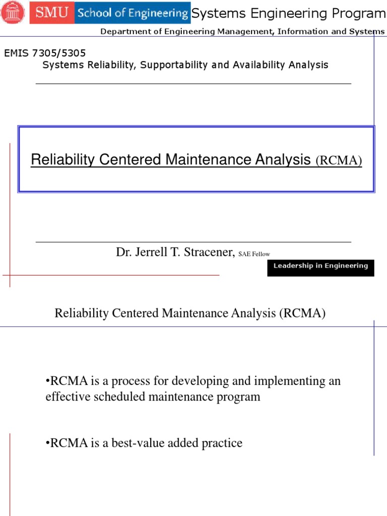 Reliability Centered Maintenance Analysis | PDF