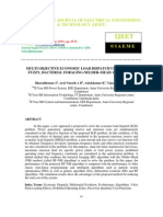 Multi Objective Economic Load Dispatch Using Hybrid Fuzzy, Bacterial