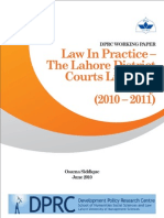 Siddique Osama - Law in Practice-Lahore District Courts Litigants Survey