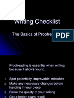 Writing Checklist FERRARELLI M ppt