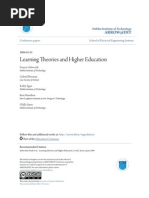 Learning Theories and Higher Education