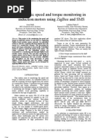 Automatic Speed and Torque Monitoring in Induction Motors Using Zigbee and Sms