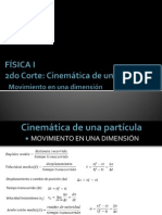 Cinemática de una partícula