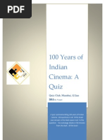 Download A Quiz on 100 Years of Indian Cinema by Pavan Jha SN148033111 doc pdf