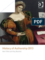 History of Authorship 2013