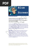 Download Blue Screen by Cary Reinstein SN14804227 doc pdf