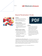 Mahindra Satyam BPO KPO Brand Penetration Study